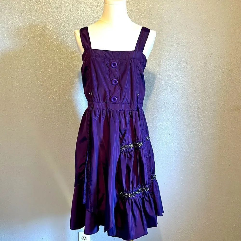Pretty angel women’s purple knee length dress size S